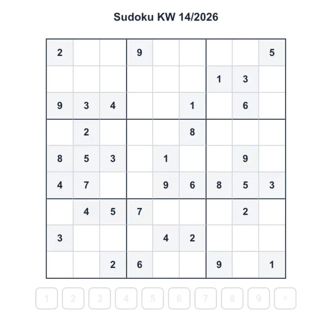 Marktindex Sudoku Marktindex Sudoku