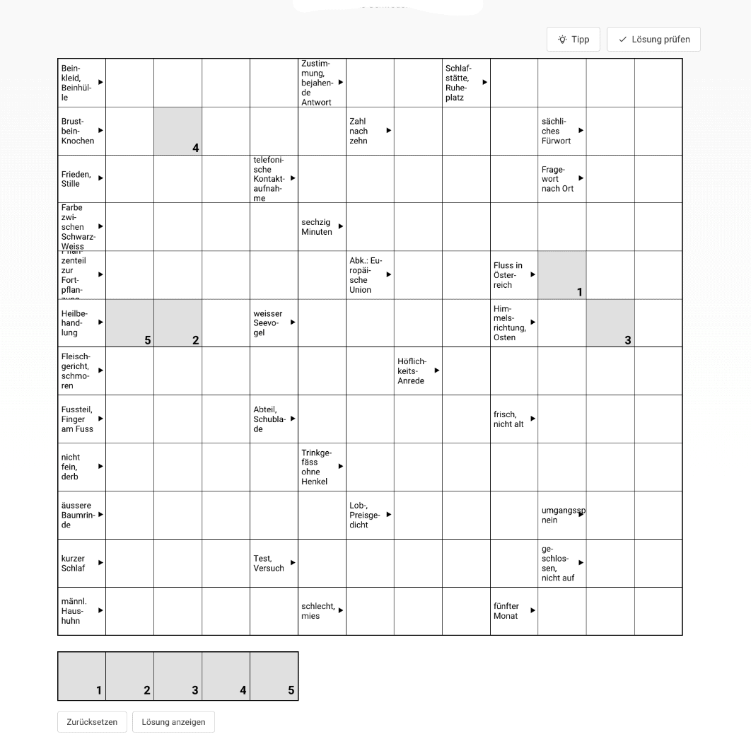 Marktindex Schwedenrätsel